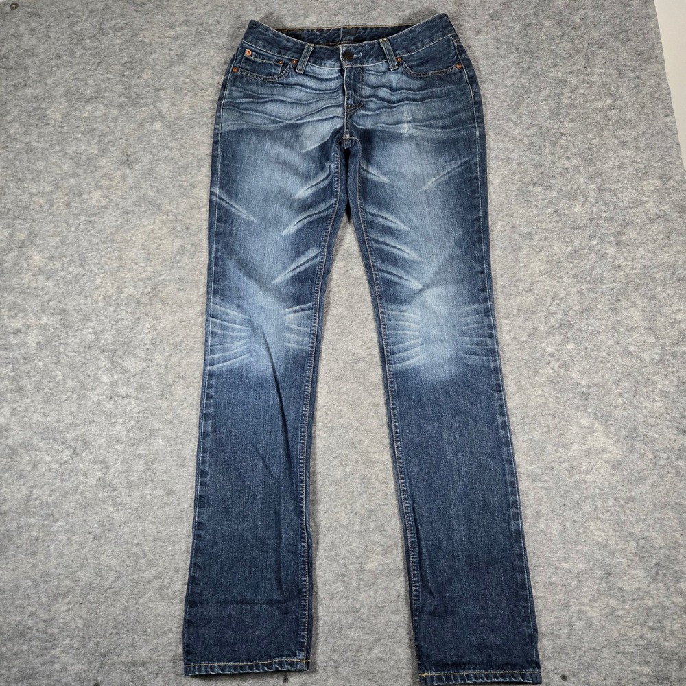 Levis Mens Blue 555 Relaxed Straight Jeans 30x32